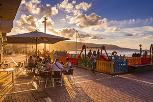 Las Palmas La Cicer beach at sunset