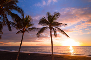 Puerto Naos beach in west La Palma