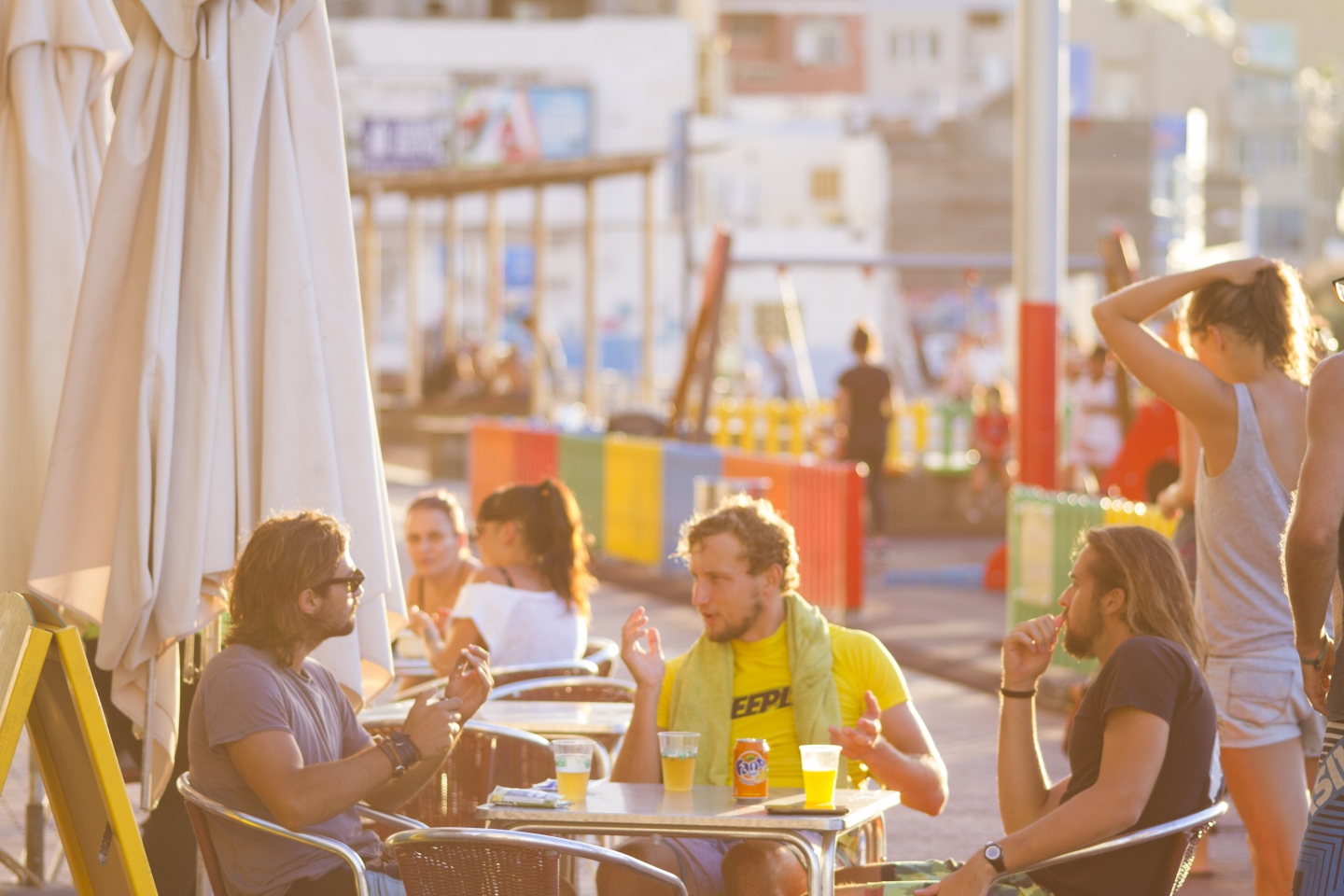 December outdoor eating in Gran Canaria