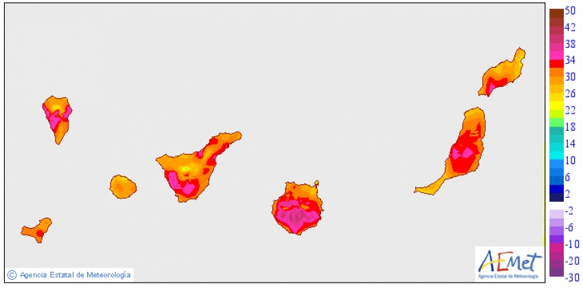 Orange Weather Alert For South Gran Canaria