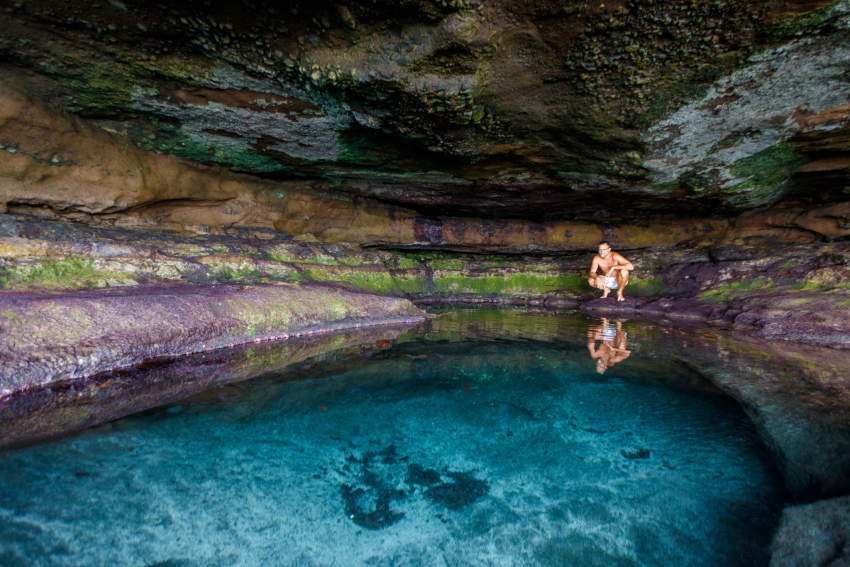 The Cueva de la Reina Mora on the east coast of Gran Canaria