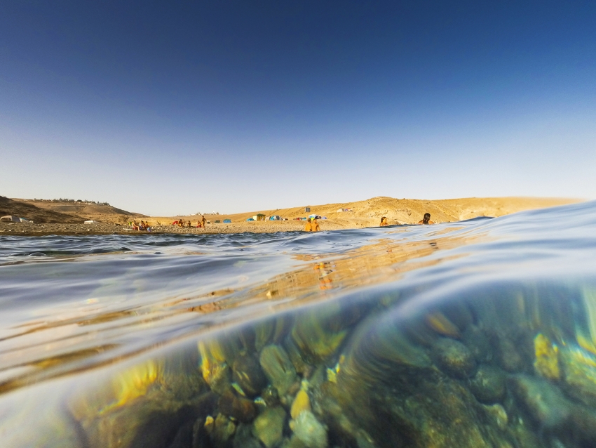 Los Carpinteros beach seen from the sea