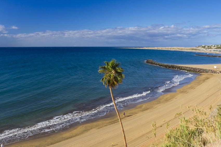 El Cochino beaches in south Gran Canaria